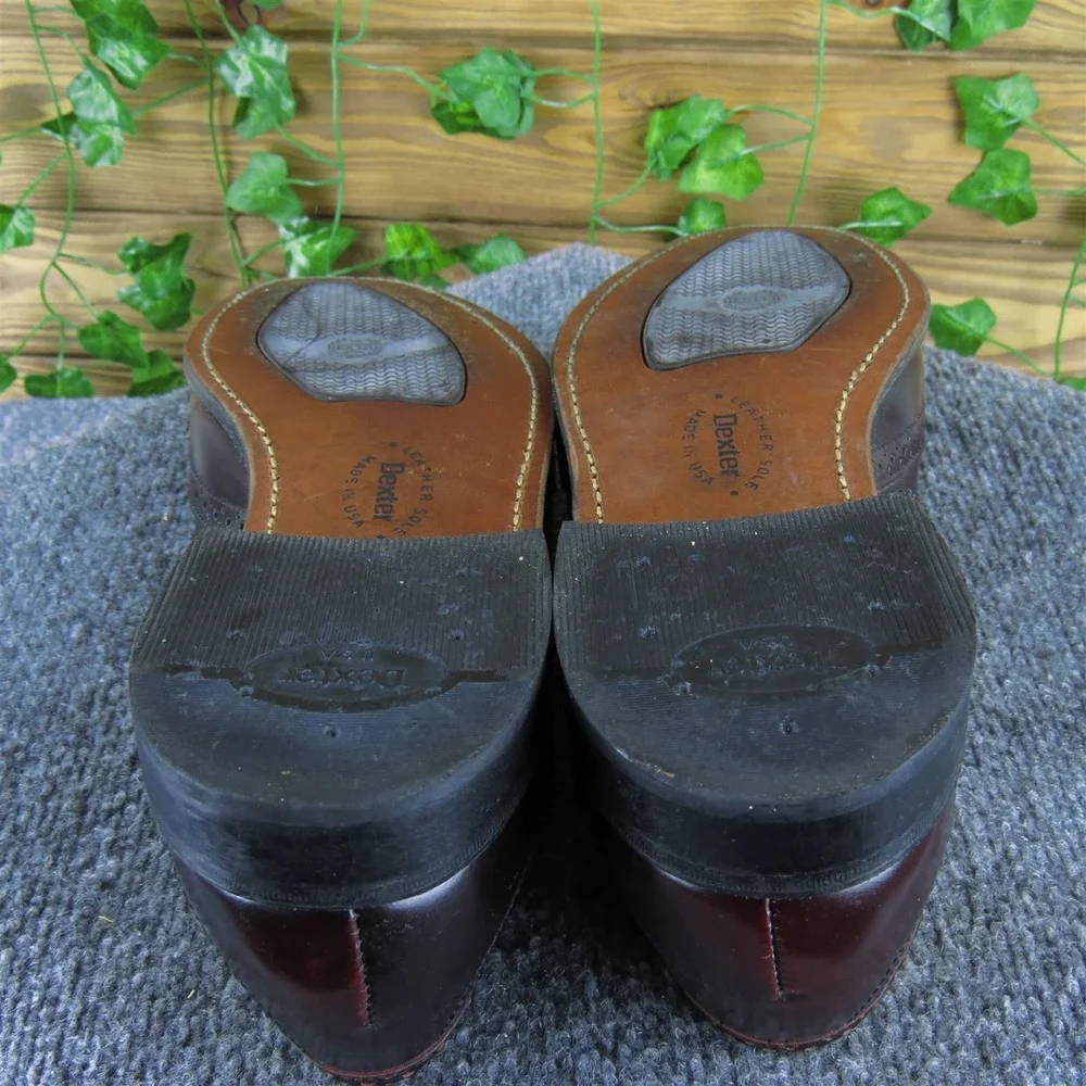Dexter Men Kilty Tassle Loafer Burgundy Patent Leather Size 9.5 Gently Used 2025